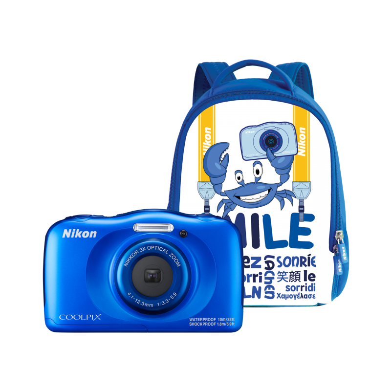 Nikon Coolpix Waterproof W100 backpack kit (blue)